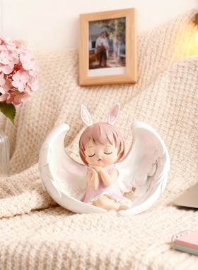 可爱小天使卡通动物装饰摆件