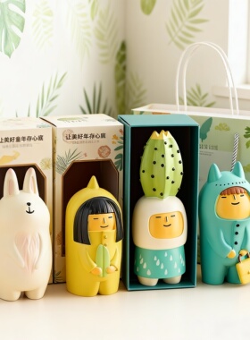 可爱卡通动物毛绒手办摆件