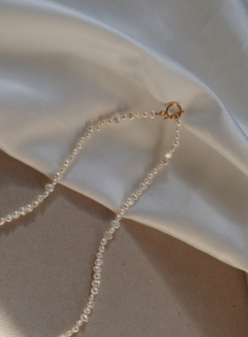 天然巴洛克异形淡水珍珠项链