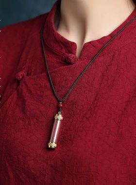 朱砂嘎乌瓶男女挂件护身符吊坠