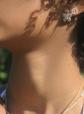 法国进口JFB蝴蝶戒指耳钉吊坠