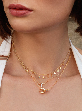 法国进口项链JFB混搭叠戴锁骨链