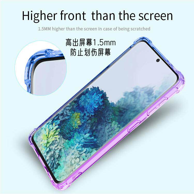 适用三星S26Ultra手机壳新款A57galaxyA06防摔S25+S24手机壳渐变透明壳Note20 Ultra彩虹保护壳S20FE M34壳潮