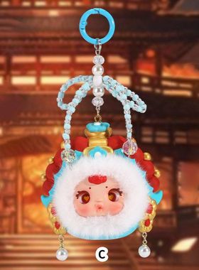 背包国潮人生文创钥匙扣挂件国风