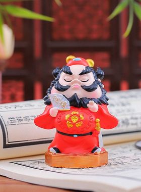 节日树脂赐国潮工艺品钟馗风家居