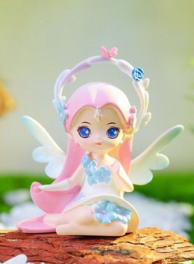 花仙摆件坐姿ins树脂可爱创意小