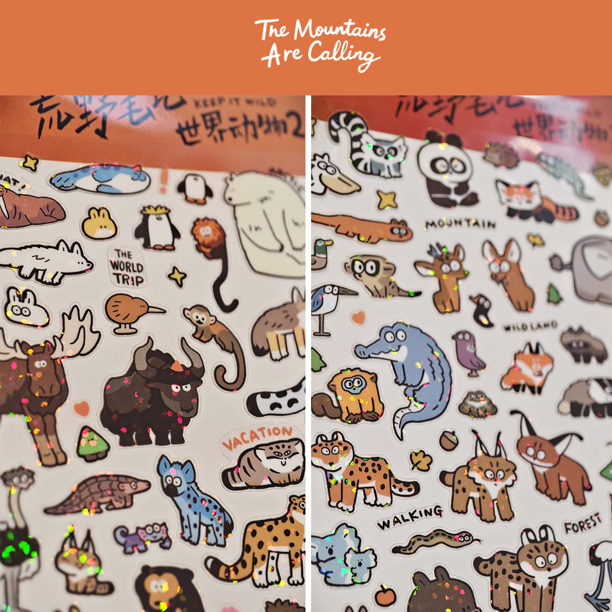 山山空间_贴纸+手绘折页_可爱小鼻嘎世界动物乐园手帐DIY套装正版,淘宝优惠券,粉丝福利购,淘宝优惠卷