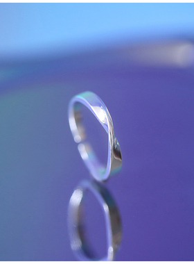 戒指女指环莫比乌斯环小众设计感