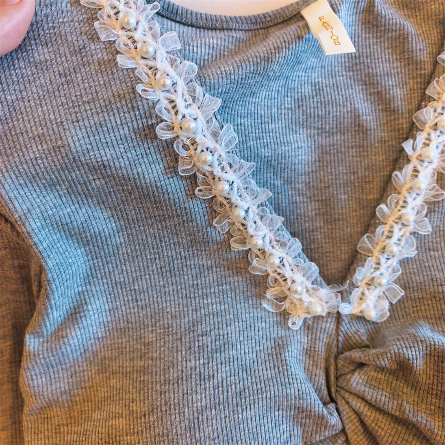 莫代尔睡衣女春秋冬季长袖长裤两件套薄款性感纯欲风带胸垫家居服 - 图2