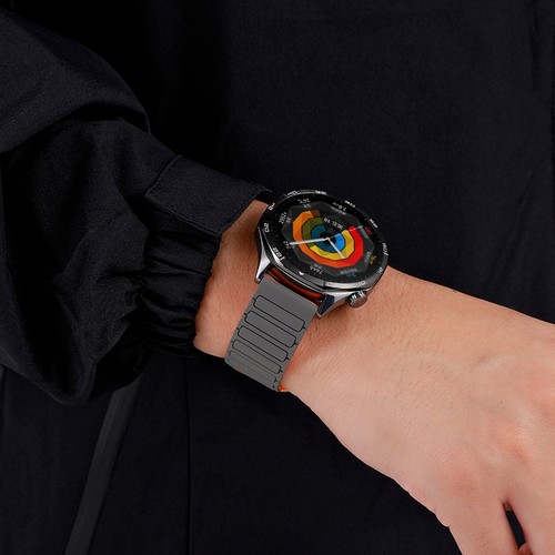 适用华为GT5/6手表watchgt4表带watch4/3磁吸运动硅胶GT5pro荣耀GS高级GT3/2E男女装甲夏天智能新款腕带22mm - 图2