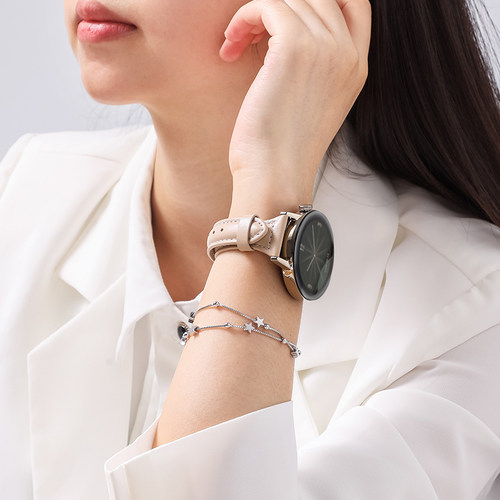 适用华为GT3手表GT4表带GT5/6女运动真皮手表链fit3小蛮腰女款Watch3/4女士Fit4pro新款2智能watchgt专用配件 - 图3