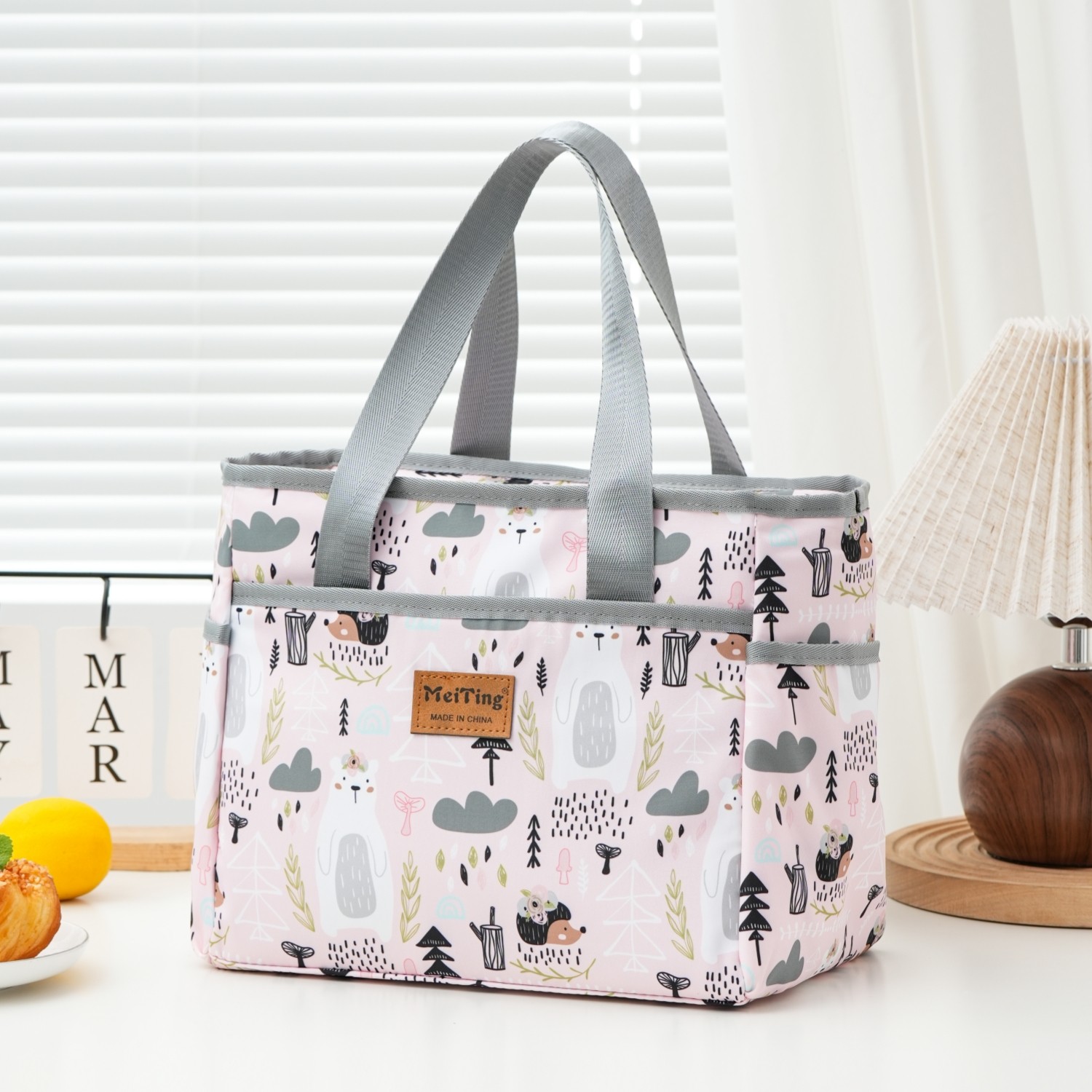 韩版大容量饭盒手提袋保温便当包学生带饭餐包上班通勤防水饭盒袋,淘宝优惠券,粉丝福利购,淘宝优惠卷