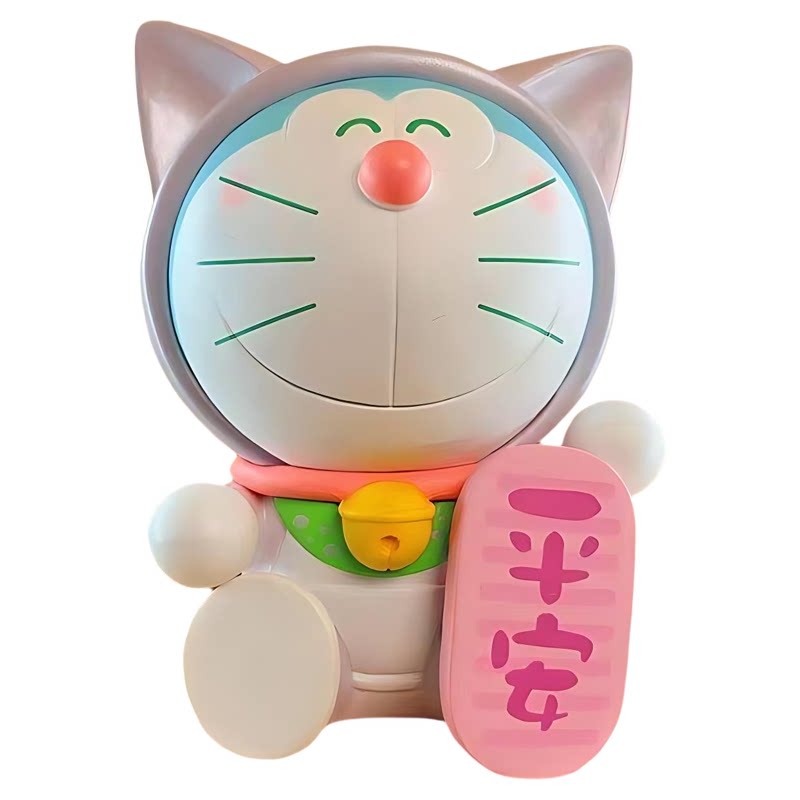 哆啦a梦福气满满盲盒招财猫公仔叮当猫手办可爱创意收藏礼物摆件