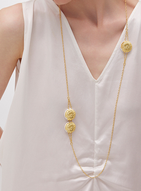 达弥雏菊浮雕小球项链