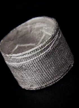 创口贴戒指暗黑系S925纯银绷带小众设计个性款指环ins男女配饰