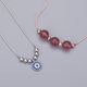 New S925 sterling silver universal bracelet pin passepartout box chain pearl adjustable beaded cross chain necklace
