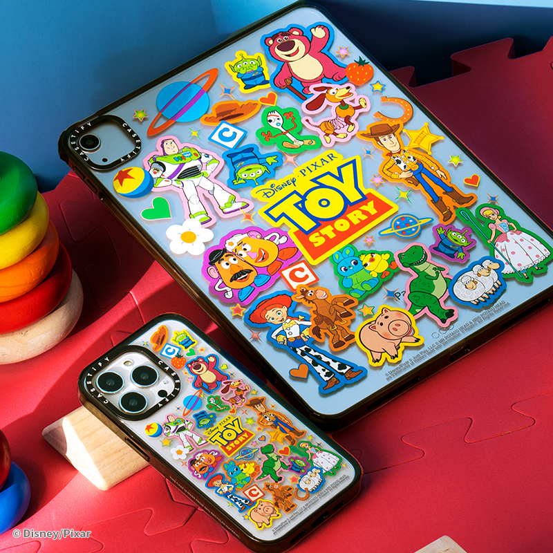 Disney and Pixar's Toy Story x CASETiFY玩具总动员联名贴纸狂热适用于iPhone15/14/13/Pro/Max防摔手机壳-图0