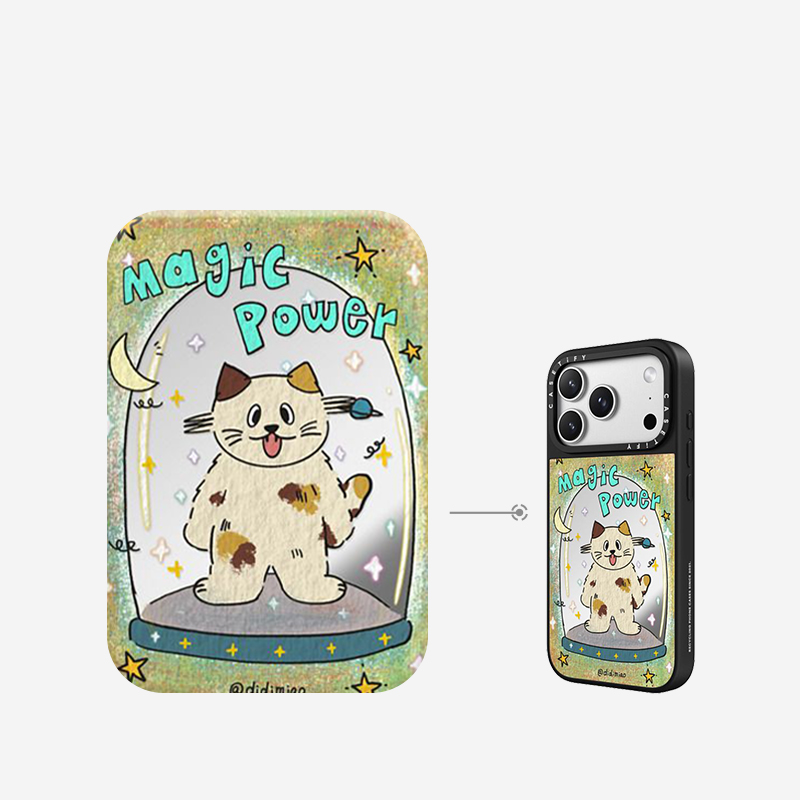 CASETiFY 迪迪Miao 魔法萌喵 适用于苹果iPhone17ProMax/17Pro/16ProMax/16Pro镜面手机壳