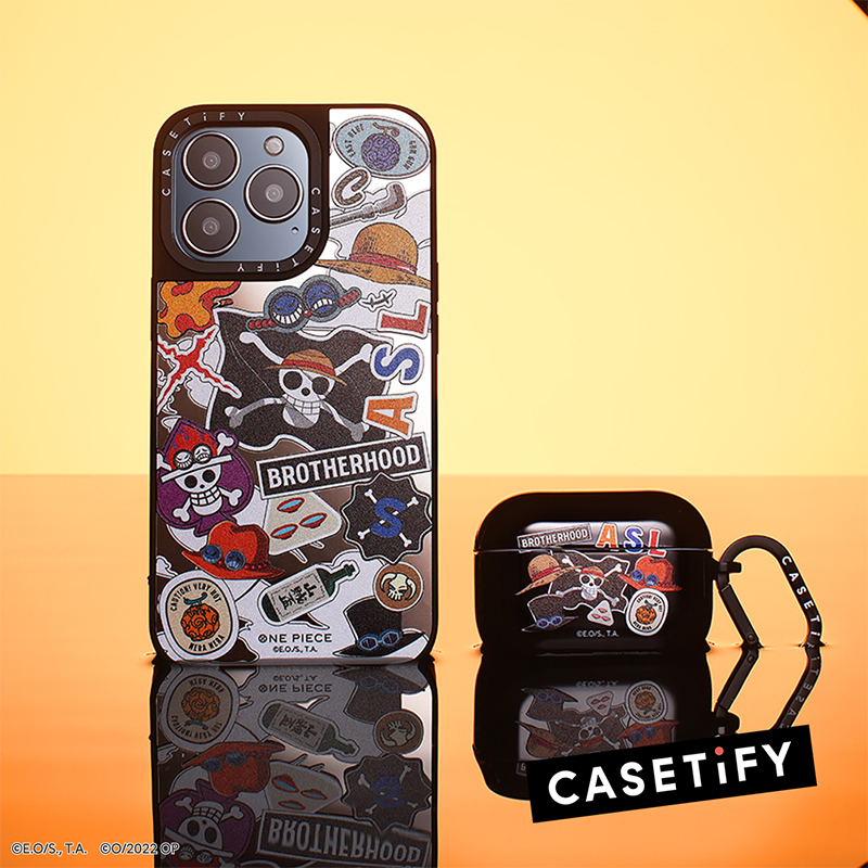 One Piece x CASETiFY航海王联名兄弟贴纸适用于iPhone14/13/Plus/Pro/Max防摔手机壳-图0