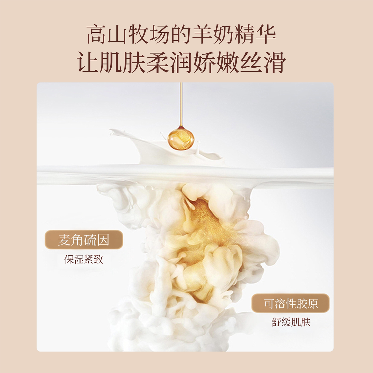 芮度玻色因补水保湿紧致抗皱面霜张白鸽四季水嫩羊奶霜正品旗舰店