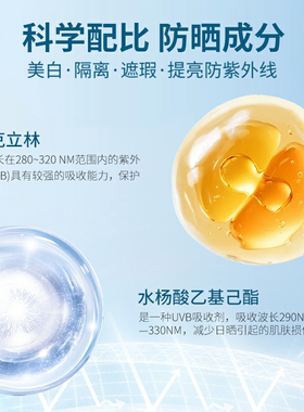 芮度水光美白水润防晒乳正品