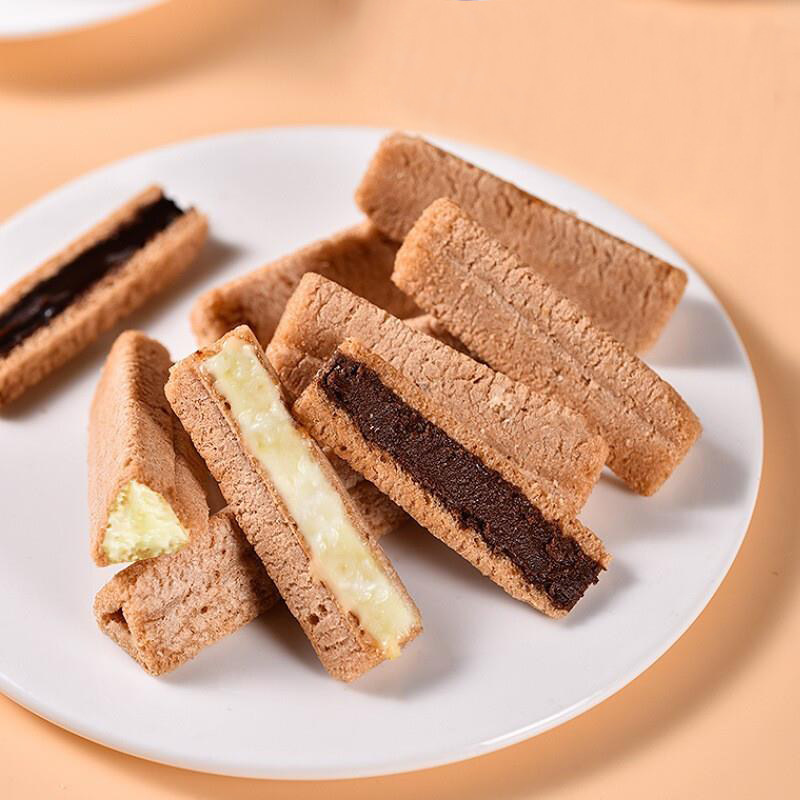熔岩三角酥金字塔夹心休闲巧克力棒 伯味食品传统糕点