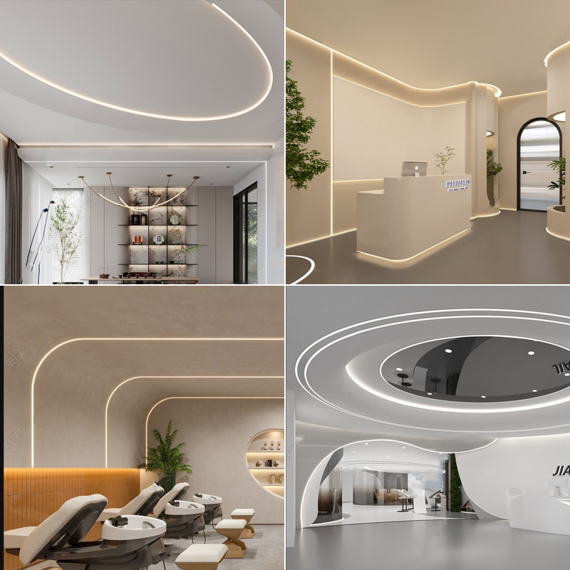 弧形铝槽任意弯折弯嵌入式可弯曲龙骨花边批灰预埋圆弧灯槽线型灯,淘宝优惠券,粉丝福利购,淘宝优惠卷