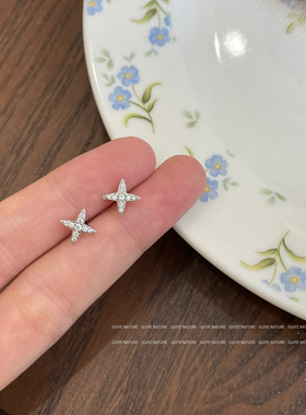 归野闪闪芒星精致百搭耳钉女