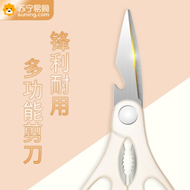 Kitchen Scissors Home Multifunction Stainless Steel Sheen Food Grade Sharpened Barbecue Food Cut Vegetable Scissors 1789