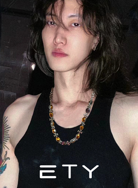 美式嘻哈装饰项链男士