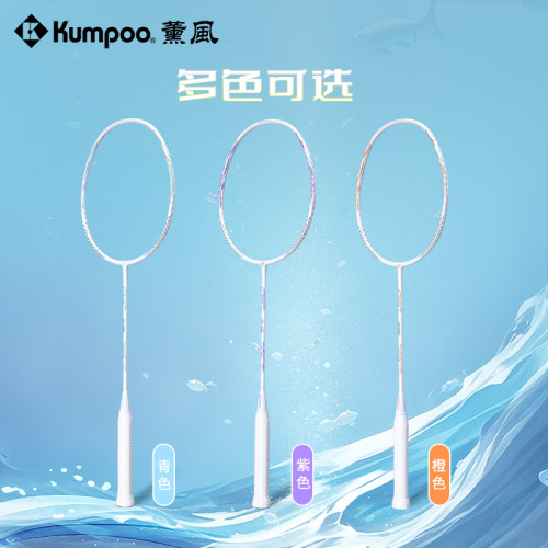 KUMPOO薰风羽毛球拍全碳素专业训练入门级羽拍正品熏风大鱼DS-203 - 图3