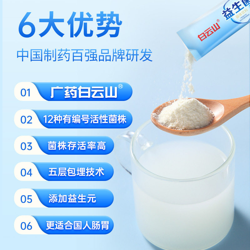 白云山肠胃肠道复合成年调理益生菌 信德堂大药房益生菌