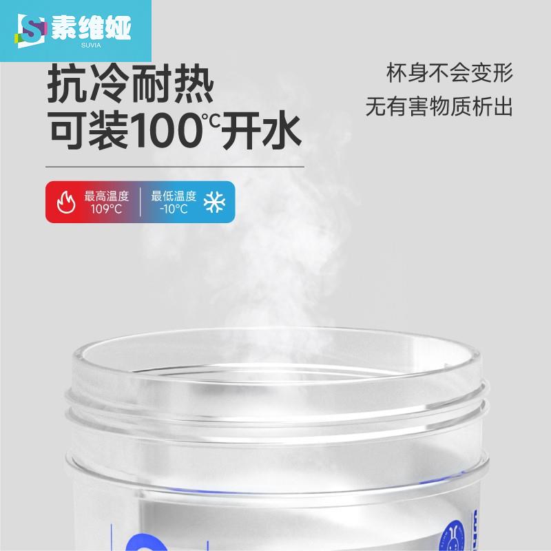 WhiteTwo儿童吸管杯牛奶杯宝宝便携水杯学生水壶上学专用冷热可-图0