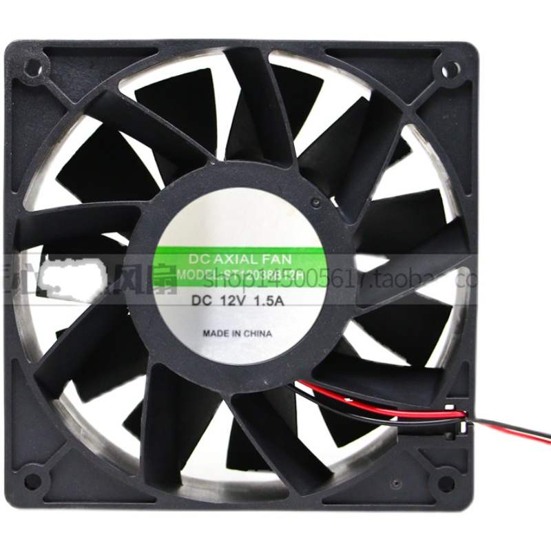 MODEL:ST12038B12H 12V1.5A伏烧烤炉旁里面2 3线风机dc axial fan - 图1