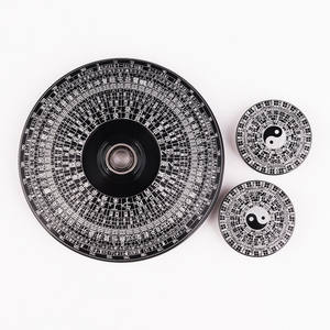 聚缘阁指尖陀螺罗盘太极国风双面螺旋玩具合金罗经成人手指解压神