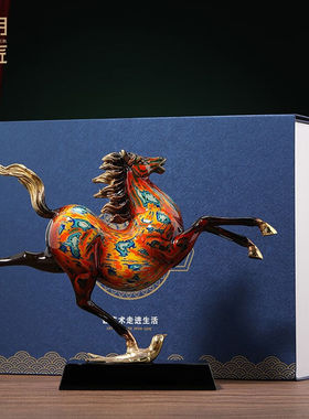 大明铜匠铜马踏飞燕摆件工艺品办公室桌面开业礼品家居客厅玄关乔