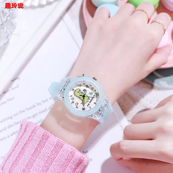 ເດັກ​ຍິງ Princess ໂມງ​ເດັກ​ຍິງ​ໂຮງ​ຮຽນ​ປະ​ຖົມ​ພຽງ​ແຕ່​ເບິ່ງ​ທີ່​ໃຊ້​ເວ​ລາ Cute Tong Luminous Electronic Toy Watch
