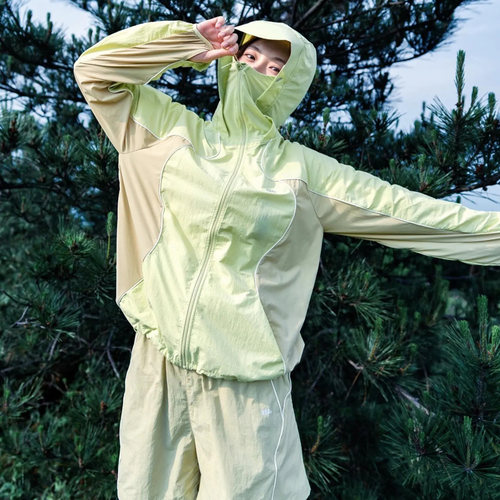 蕉下速干防风山系外套WS840轻薄透气运动防晒衣女春季跑步登山服 - 图0