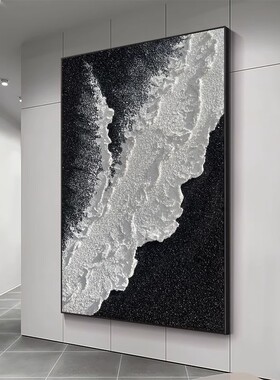 大芬油画村抽象手绘油画大幅落地客厅装饰画沙发背景墙画肌理画