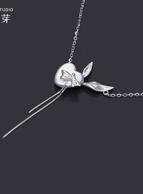 【花芽原创】丝带兔s925纯银项链