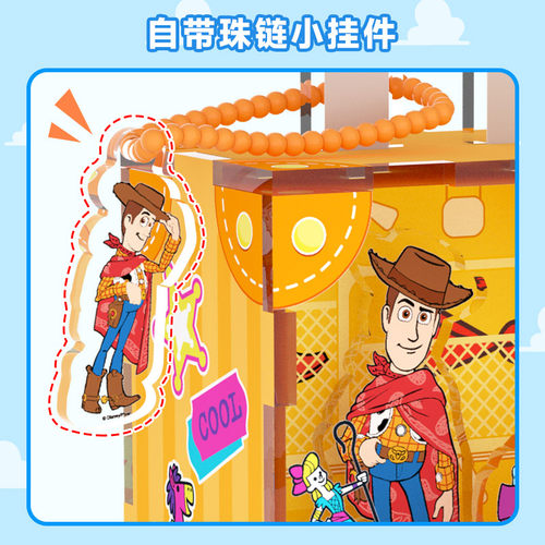 AIPUZZLE玩具总动员5亚克力手提箱拼图 正版授权儿童益智玩具礼物 - 图3