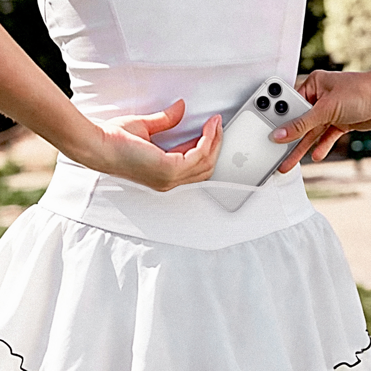 Pengpaiqi fairy running culottes sports waist bag skirt