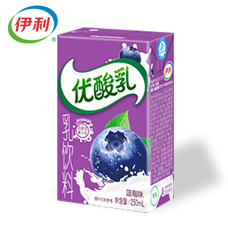 5月产伊利优酸乳250ml*24盒原味草莓蓝莓整箱装学生早餐含乳饮料-图2