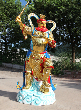 王灵官神像树脂摆件2米1高