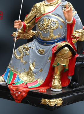 寺庙将军神像将军佛像摆件居家供奉将军神佛像1米3坐将军神像