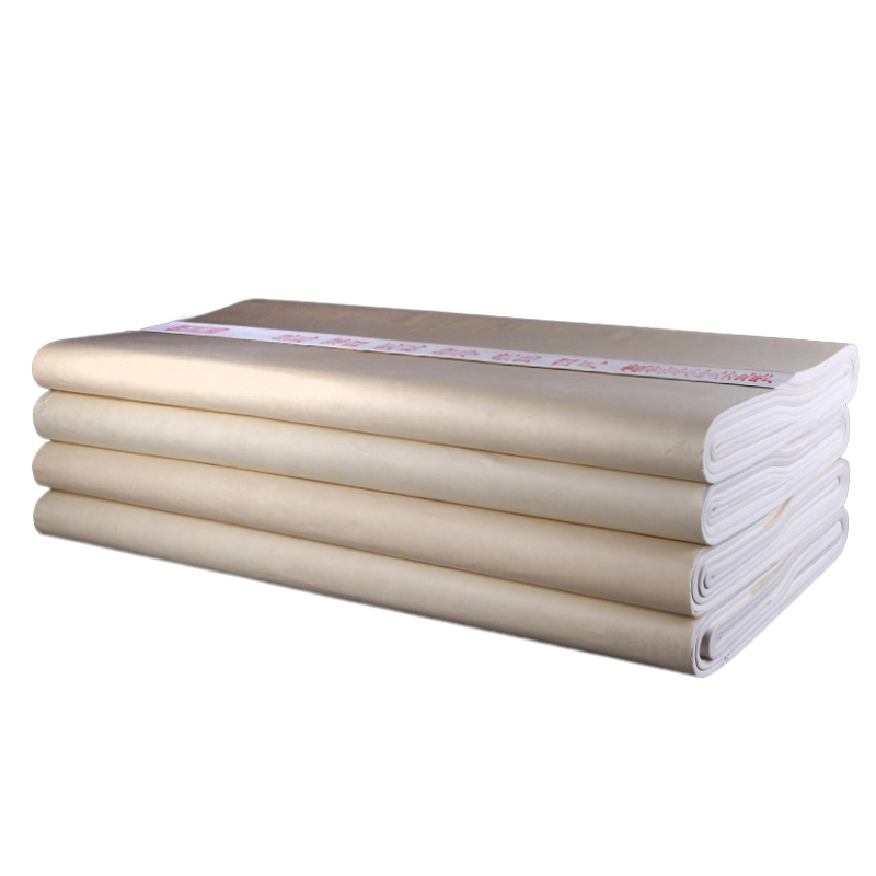 宇轩阁四尺六尺全开对开纯手工檀皮宣煮锤半生半熟练习作品纸毛笔书法练字小写意画学生考试考级创作比赛国画 - 图3