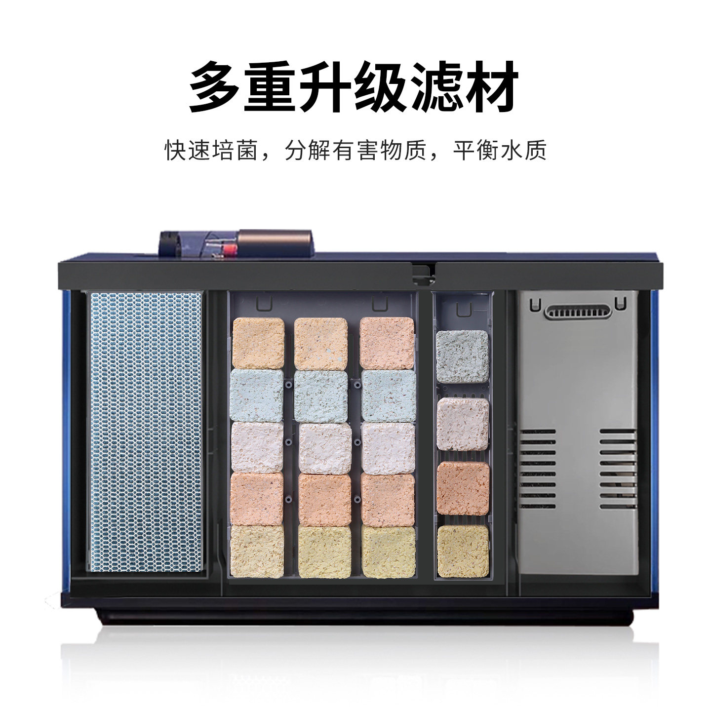 适用小米鱼缸过滤材料升级可拆卸生化物理加热仓替换滤芯改造升级,淘宝优惠券,粉丝福利购,淘宝优惠卷