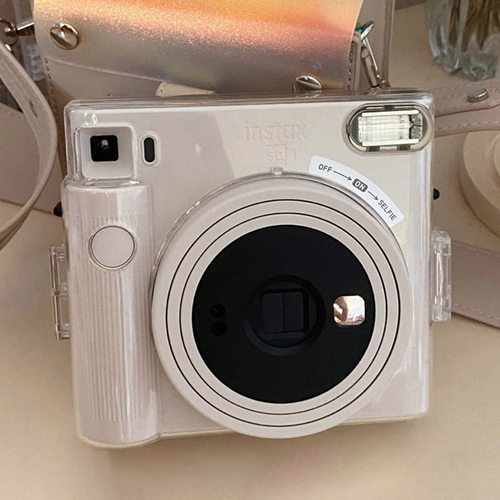 【SQ1透明水晶壳】拍立得保护壳instax硬壳SQUARE外壳相机壳子-图0