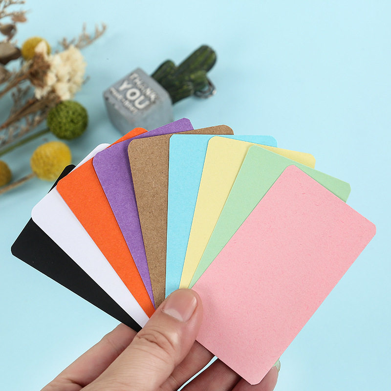 English word cards hard cardboard handwritten portable memory