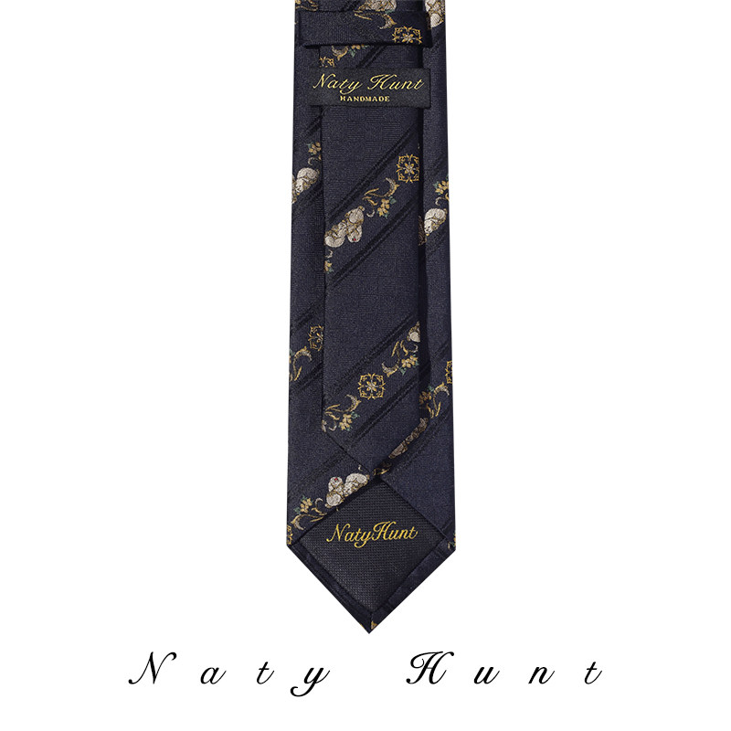 Natyhunt新款小兔派对主题刺绣真丝领带商务休闲领带男轻奢礼盒装,淘宝优惠券,粉丝福利购,淘宝优惠卷
